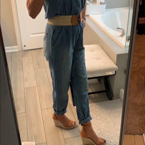 Current Elliott Sleeveless Chambray Jumper - Picture 5 of 7